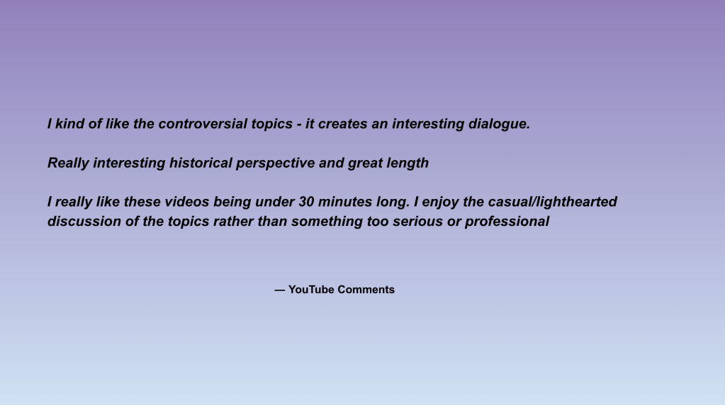 YouTube Comments –&nbsp;1